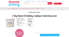 Desktop Screenshot of discoversewing.com
